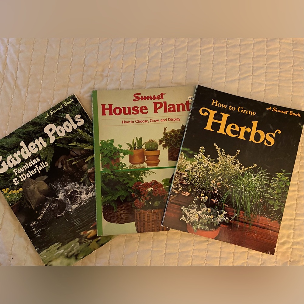 3 Vintage Garden Books